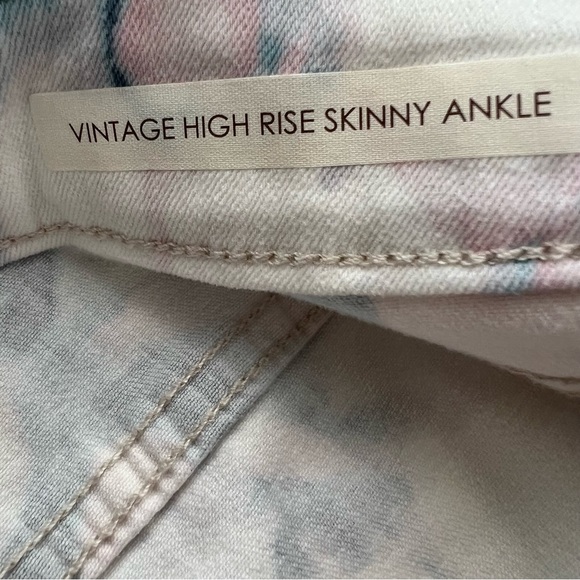 VINTAGE AMERICA Vintage High Rise Skinny Ankle tie dye jeans size 6/28 - Picture 6 of 11